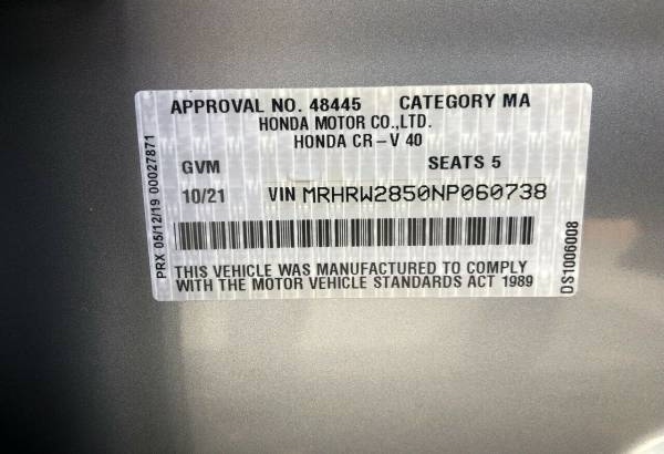 2021 Honda CR-V VTILX(awd)5Seats Automatic